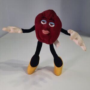 California Raisins Girl Figure Yellow High Heels Big lips Poseable 1988 Applause
